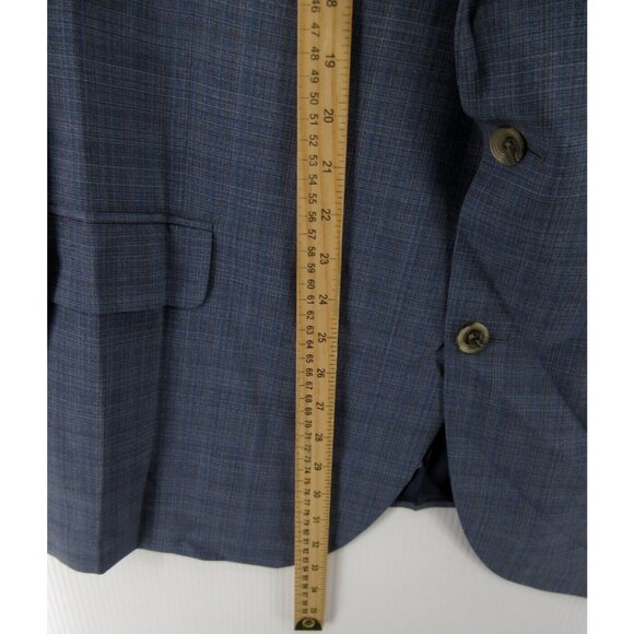 Jack Victor Sport Coat 52 Blazer Wool Plaid Jacket Business Preppy - Picture 4 of 13